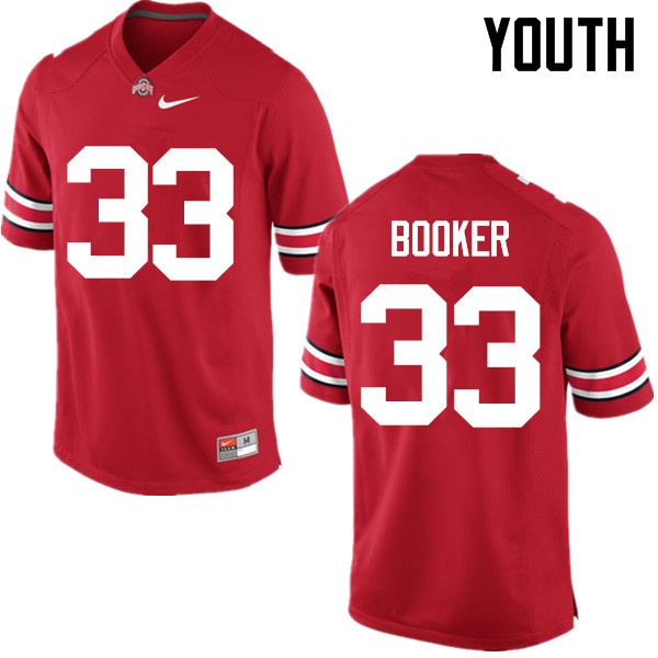 Ohio State Buckeyes #33 Dante Booker Youth NCAA Jersey Red OSU34483
